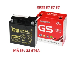 ẮC QUY XE GẮN MÁY GS GT6A dùng cho xe SUPER DREAM, FUTURE 110, WAVE ANPHAL, TAURUS, SIRIUS, EXCIT